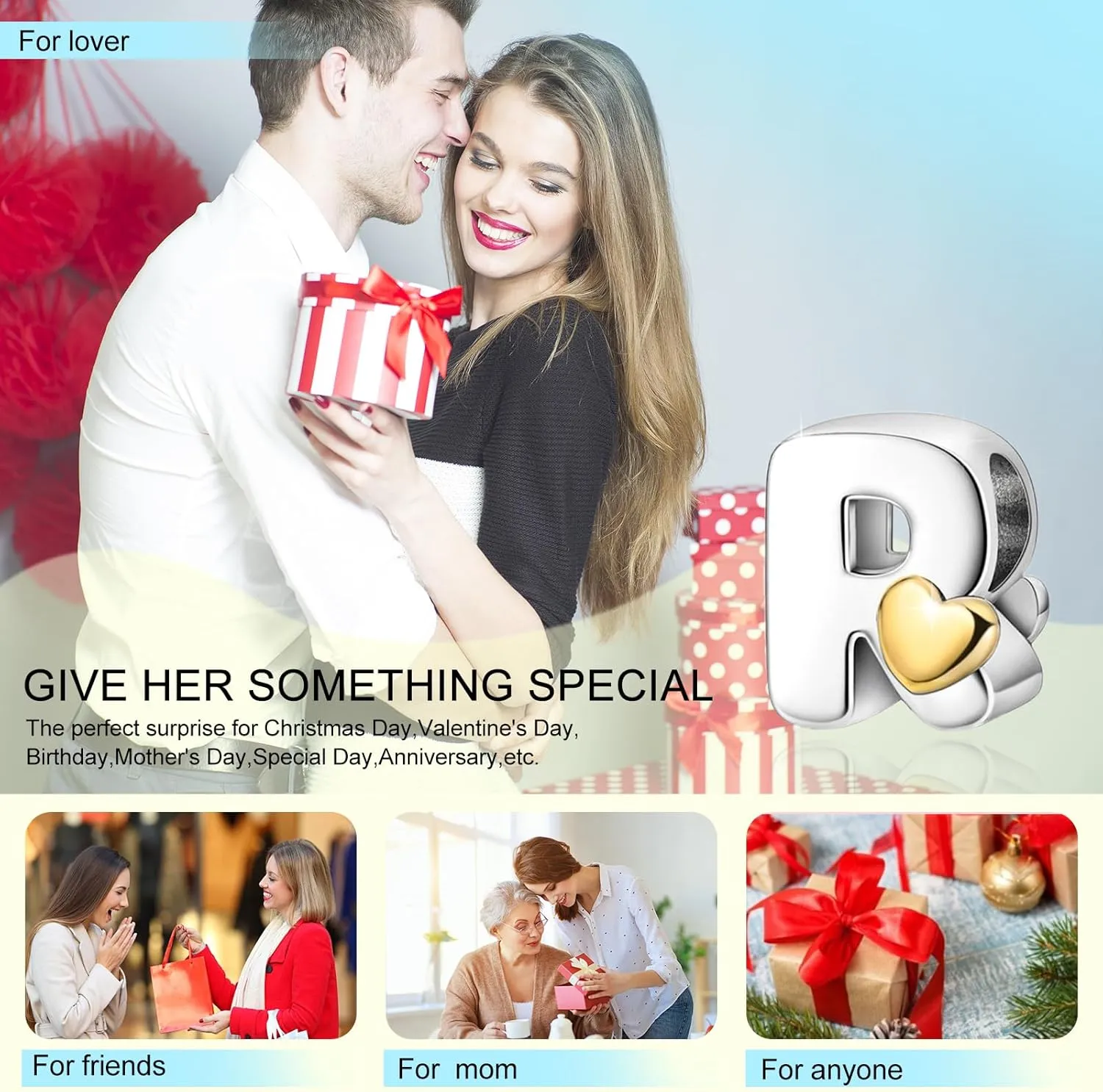 S925 Sterling Silver Charms for Bracelets and Necklaces