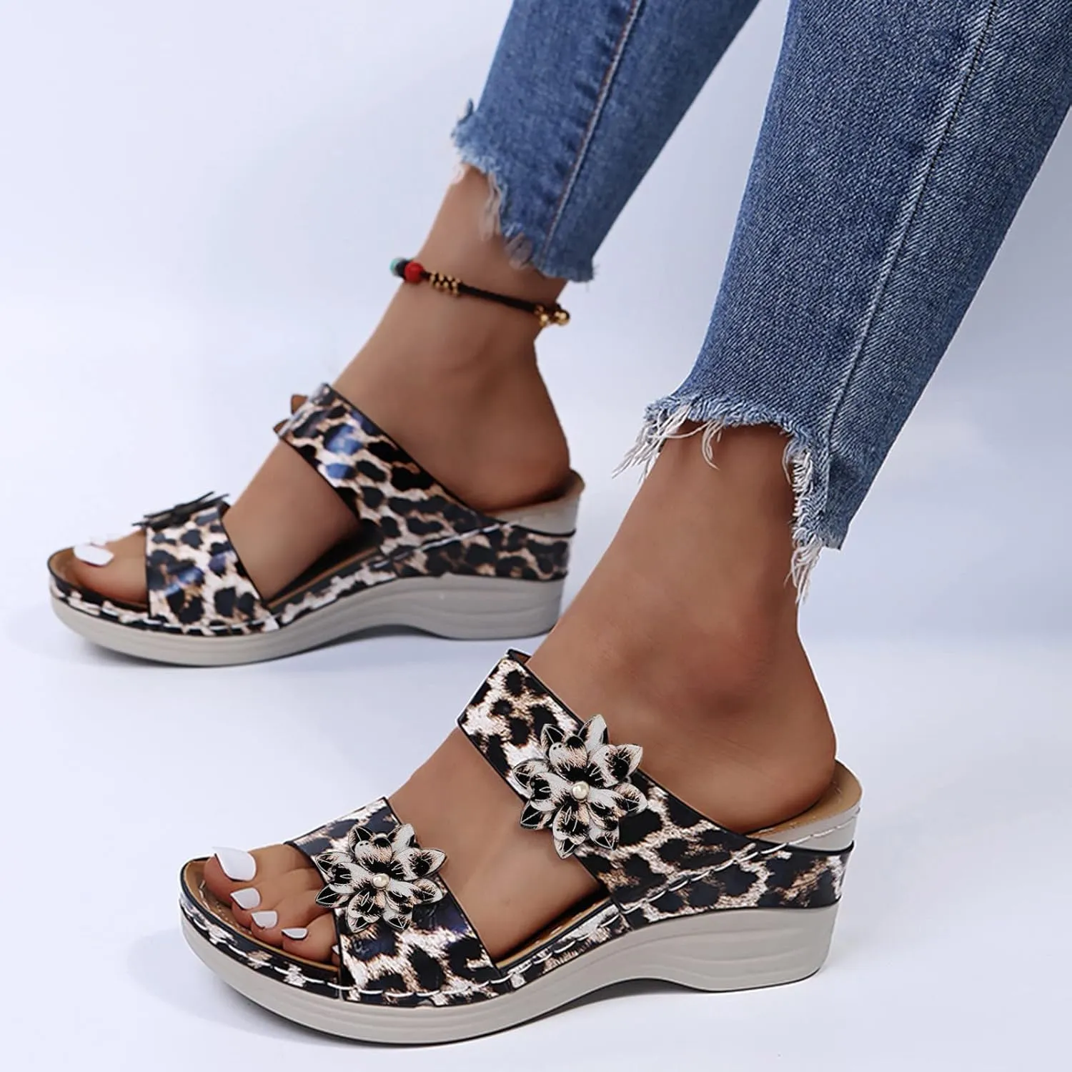 Sandals for Women Dressy Summer, Spring Sandals for Women Comfortable Slippers with Arch Support Sandal Flip Flops