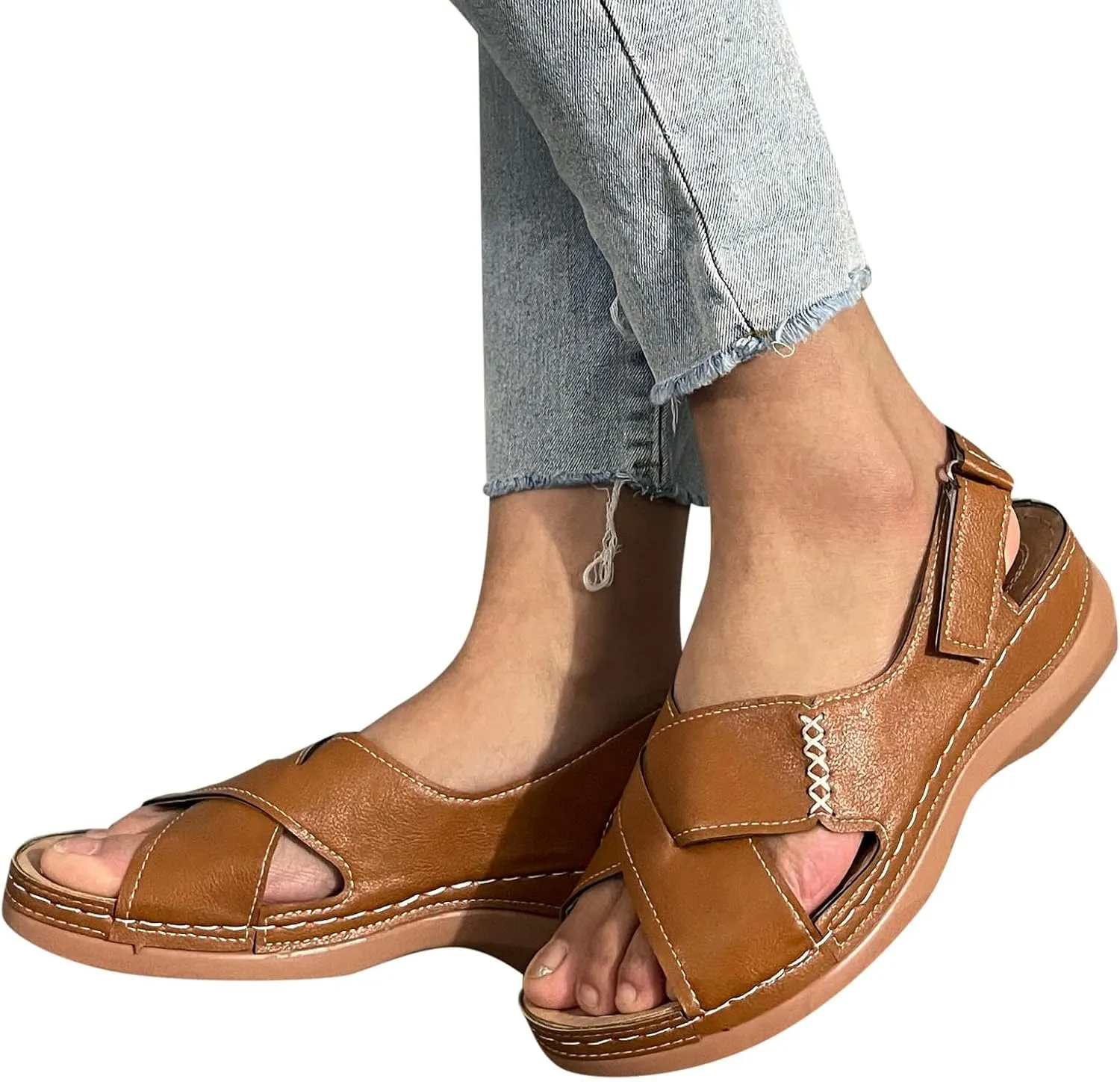 SBGMoSJ Orthopedic Flats for Women Dressy Sandalias De Mujer OrtopDicas Women Summer Shoes 10 Black Sandals Women Flat Walking Glitter Sandals for Women Diamond Sandals for Women