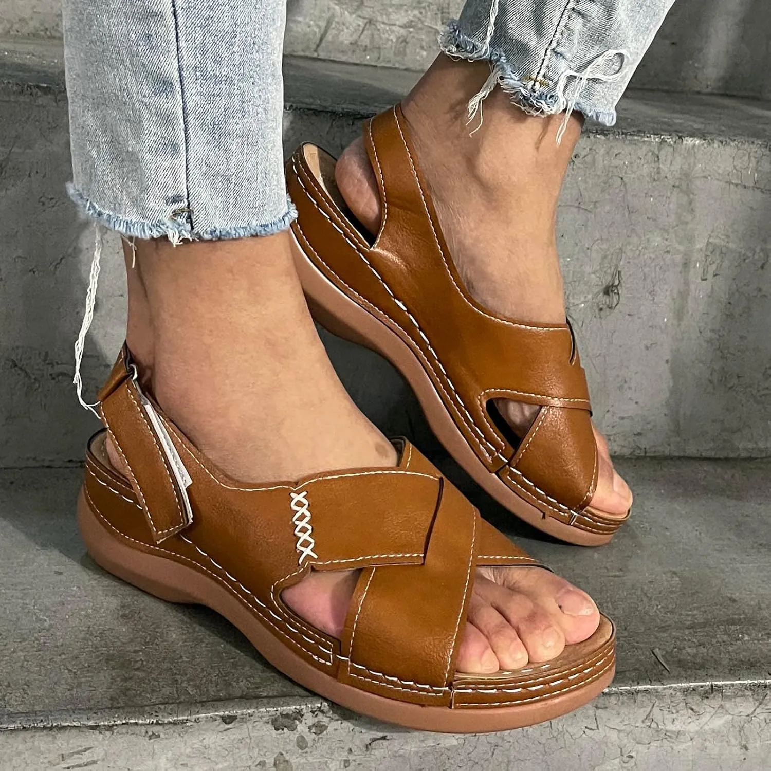 SBGMoSJ Orthopedic Flats for Women Dressy Sandalias De Mujer OrtopDicas Women Summer Shoes 10 Black Sandals Women Flat Walking Glitter Sandals for Women Diamond Sandals for Women