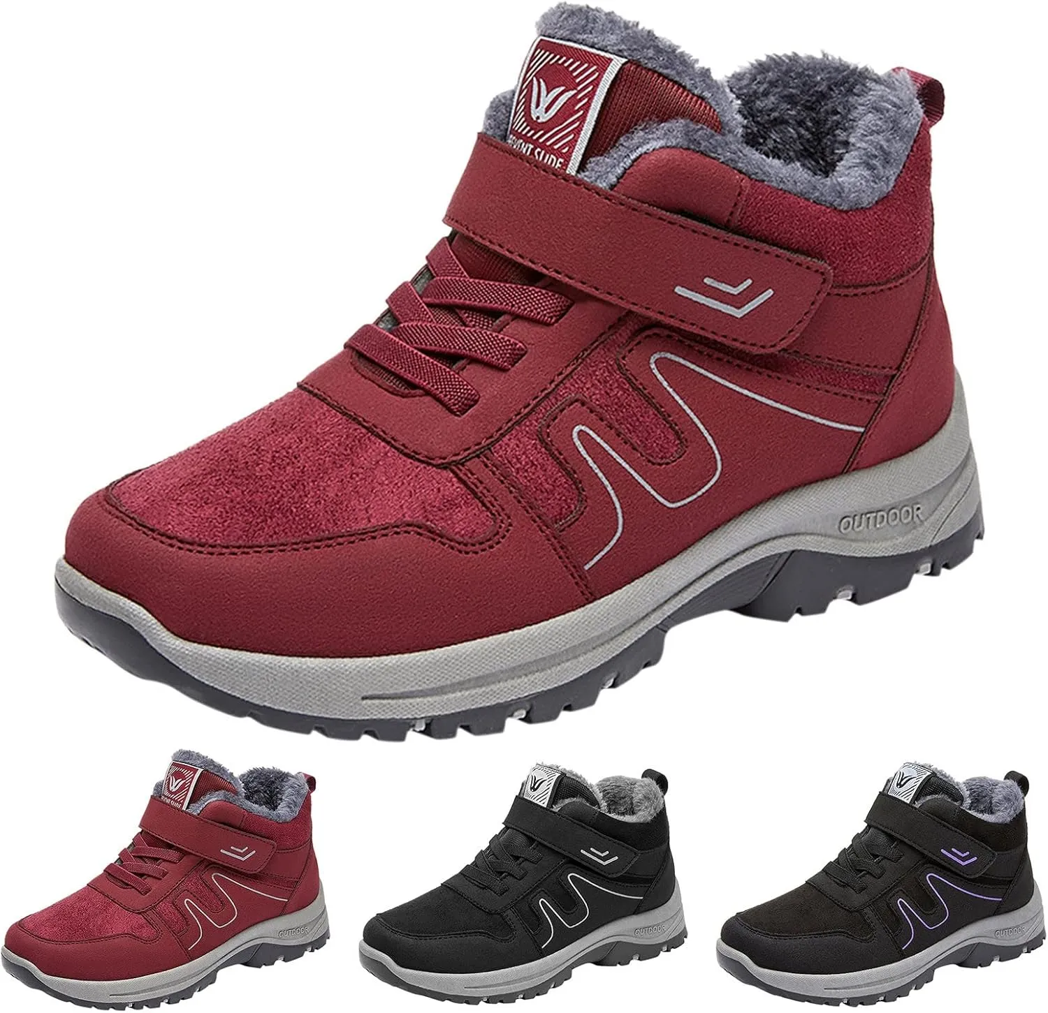 Short Winter Boots for Women Womens Slip on Snow Boots Waterproof Insulated Women Winter Boots Wide Slip Resistant Waterproof Work Boots for Women Women's Tall Winter Boots Wide Width