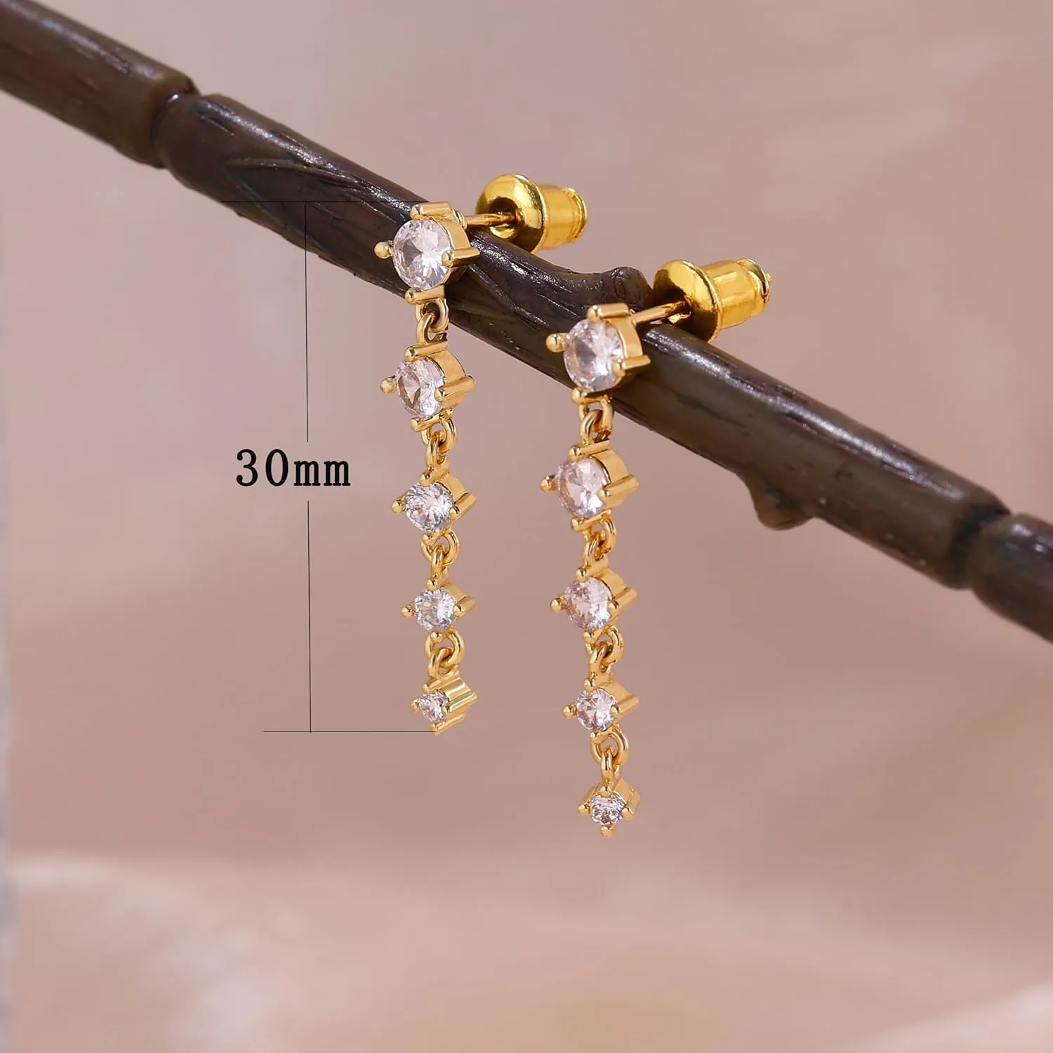Silver Earrings for Women,Dainty Dangle Earrings Silver Plated Drop Earrings for Women Trendy Hypoallergenic CZ Stud Earrings Wedding Pearl Earrings Dangling Cute Small Hoop Earrings Jewelry