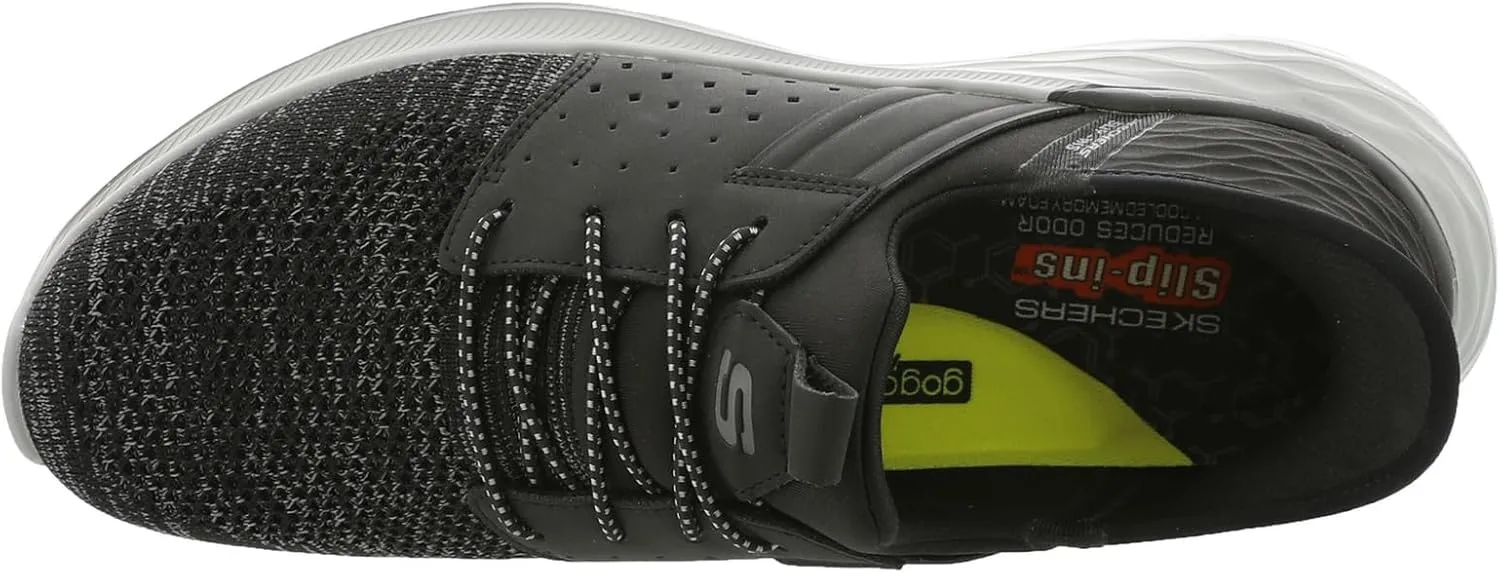 Skechers Men's Garner-Newick 210803 Low Profile Bungee Lace Slip-Ins