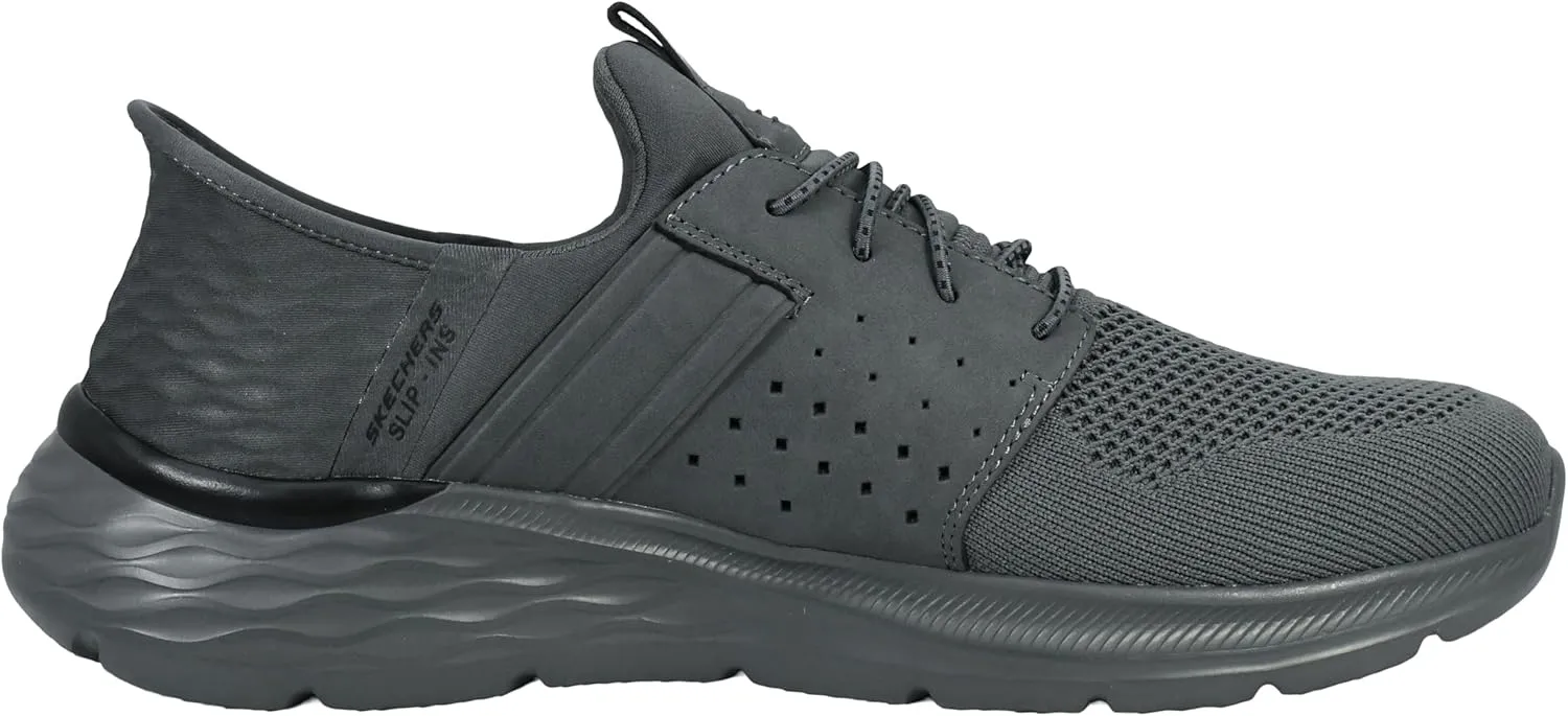 Skechers Men's Garner-Newick 210803 Low Profile Bungee Lace Slip-Ins