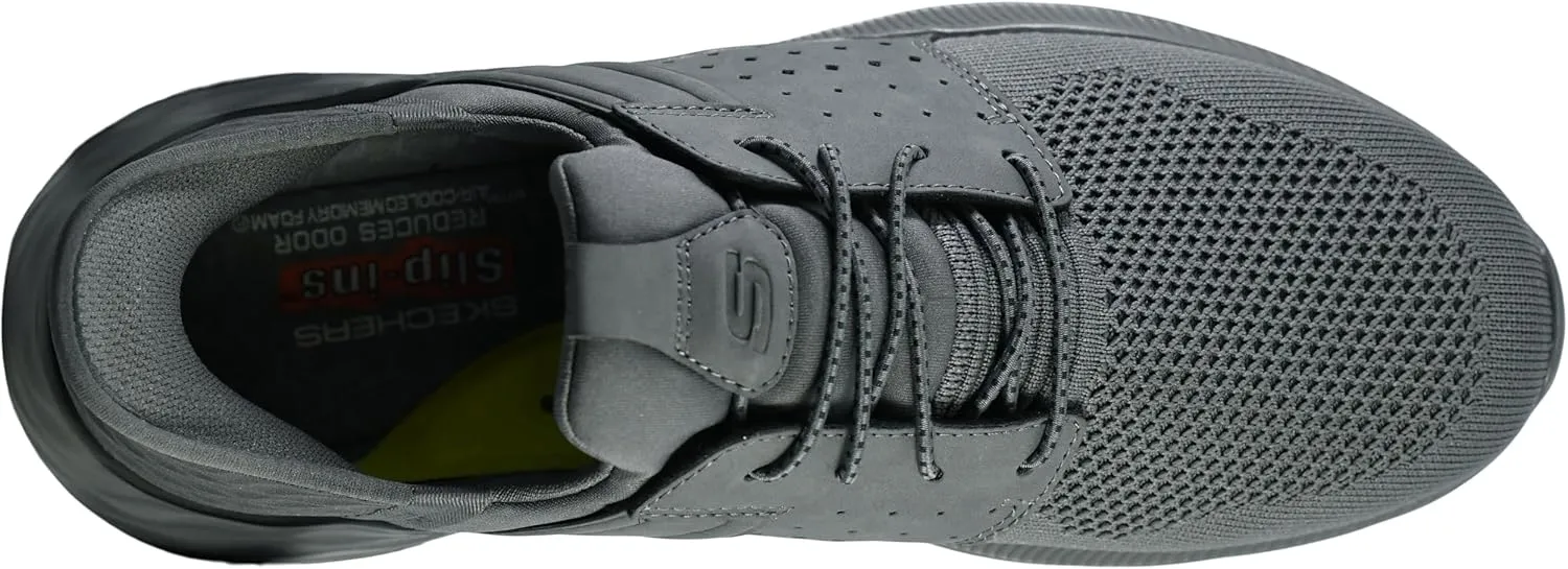 Skechers Men's Garner-Newick 210803 Low Profile Bungee Lace Slip-Ins