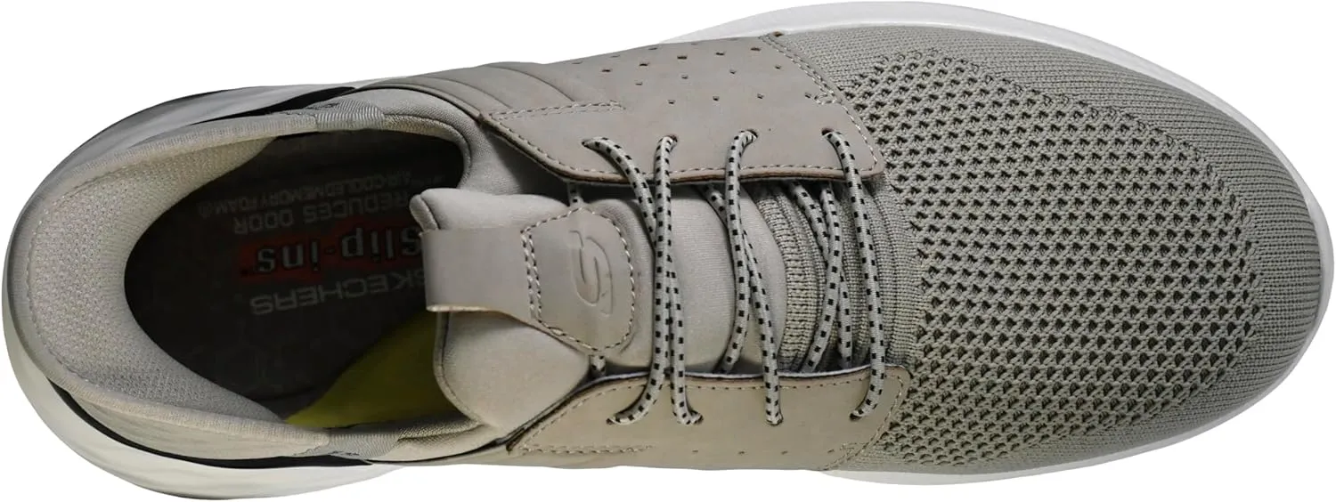Skechers Men's Garner-Newick 210803 Low Profile Bungee Lace Slip-Ins