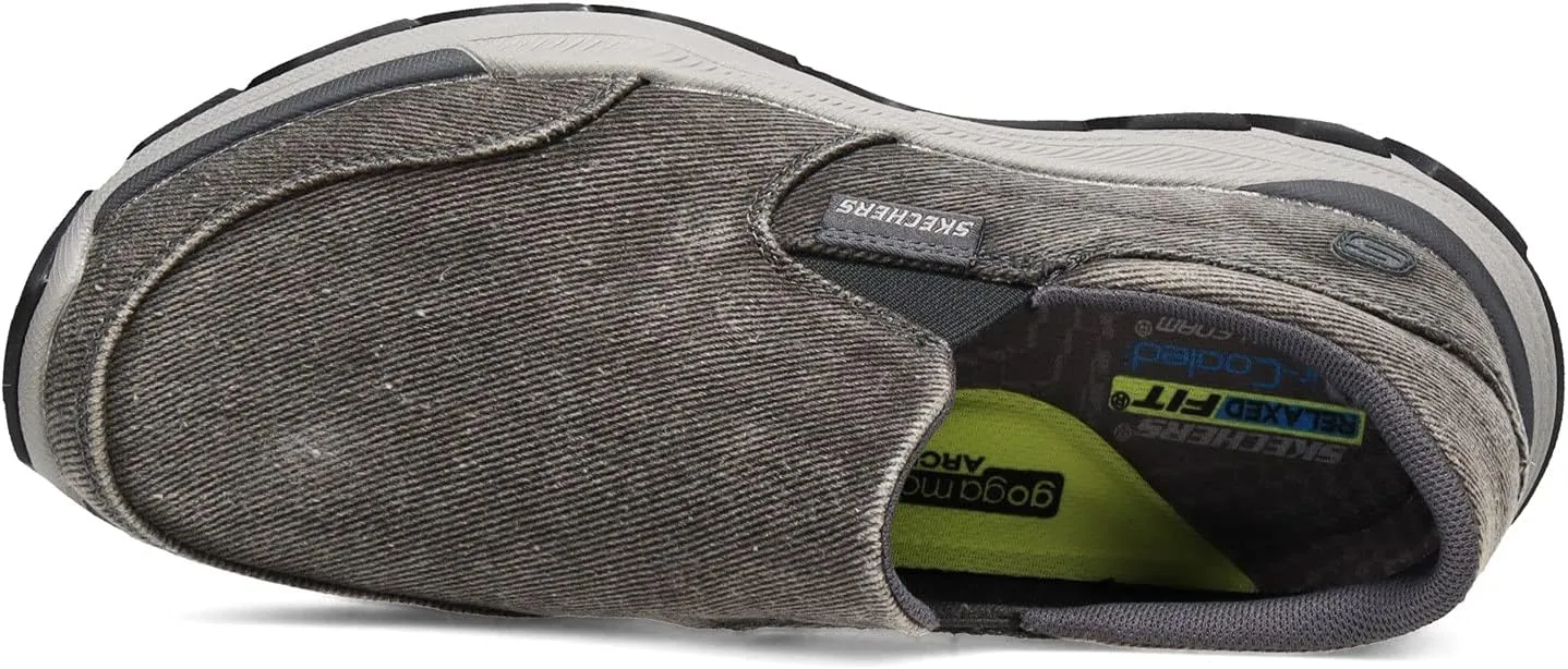 Skechers Men's Respected-Fallston Canvas Slip On