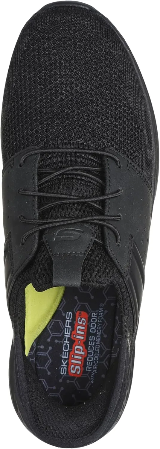 Skechers USA Men's Slade-Ocon 210811 Knitted Bungee Lace Slip-Ins