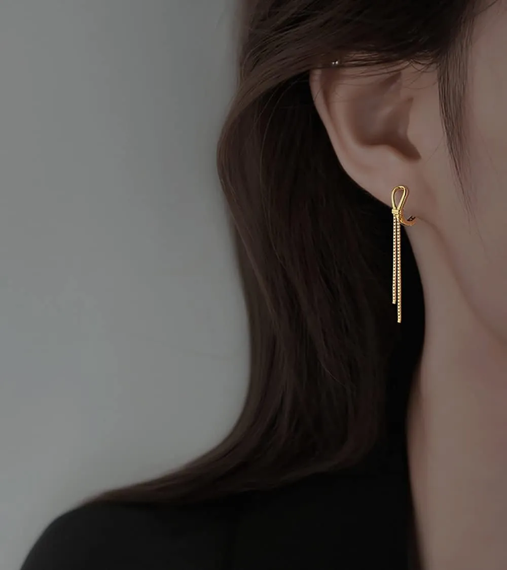 SLUYNZ 925 Sterling Silver Hoop Earrings Chian for Women Teens Huggie Earrings Dangling