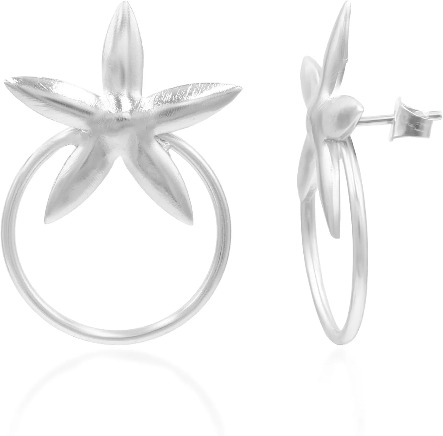 Star Stud Earrings for Women 18K Gold Plated  Sterling Silver Earrings, Minimalist Dainty Chunky Dangle Drop, Lightweight Studs Earrings, Gift for Her E449