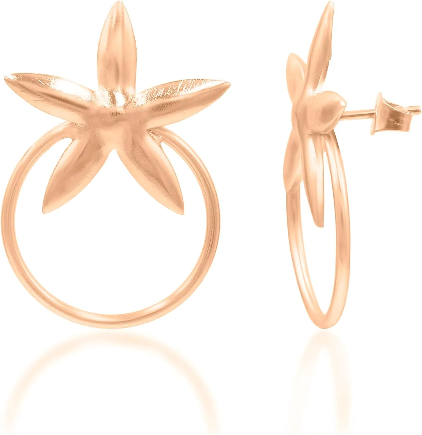 Star Stud Earrings for Women 18K Gold Plated  Sterling Silver Earrings, Minimalist Dainty Chunky Dangle Drop, Lightweight Studs Earrings, Gift for Her E449