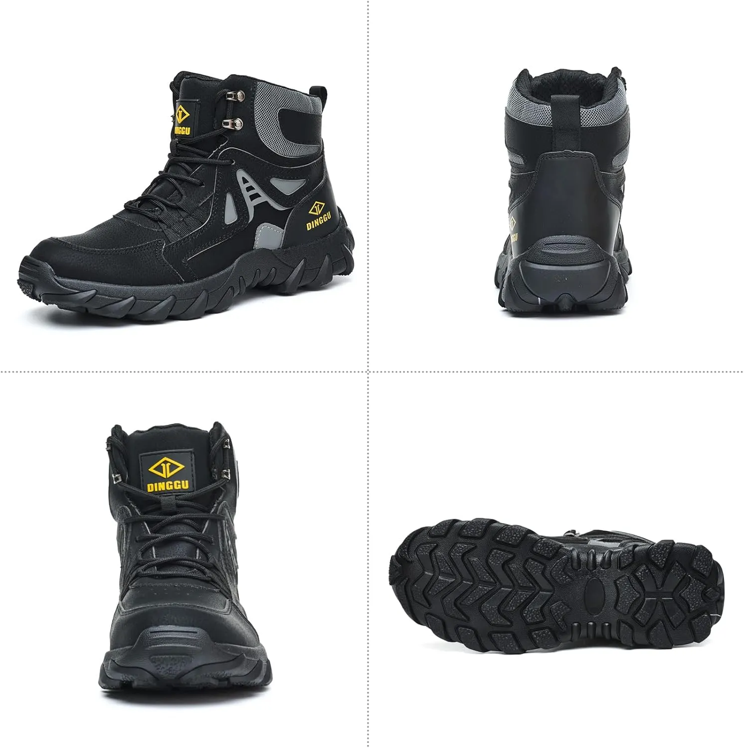Steel Toe Boots for Men Safety Work Boots ComfortableIndestructible Industrial & Construction Shoes Mens Composite Toe Boots