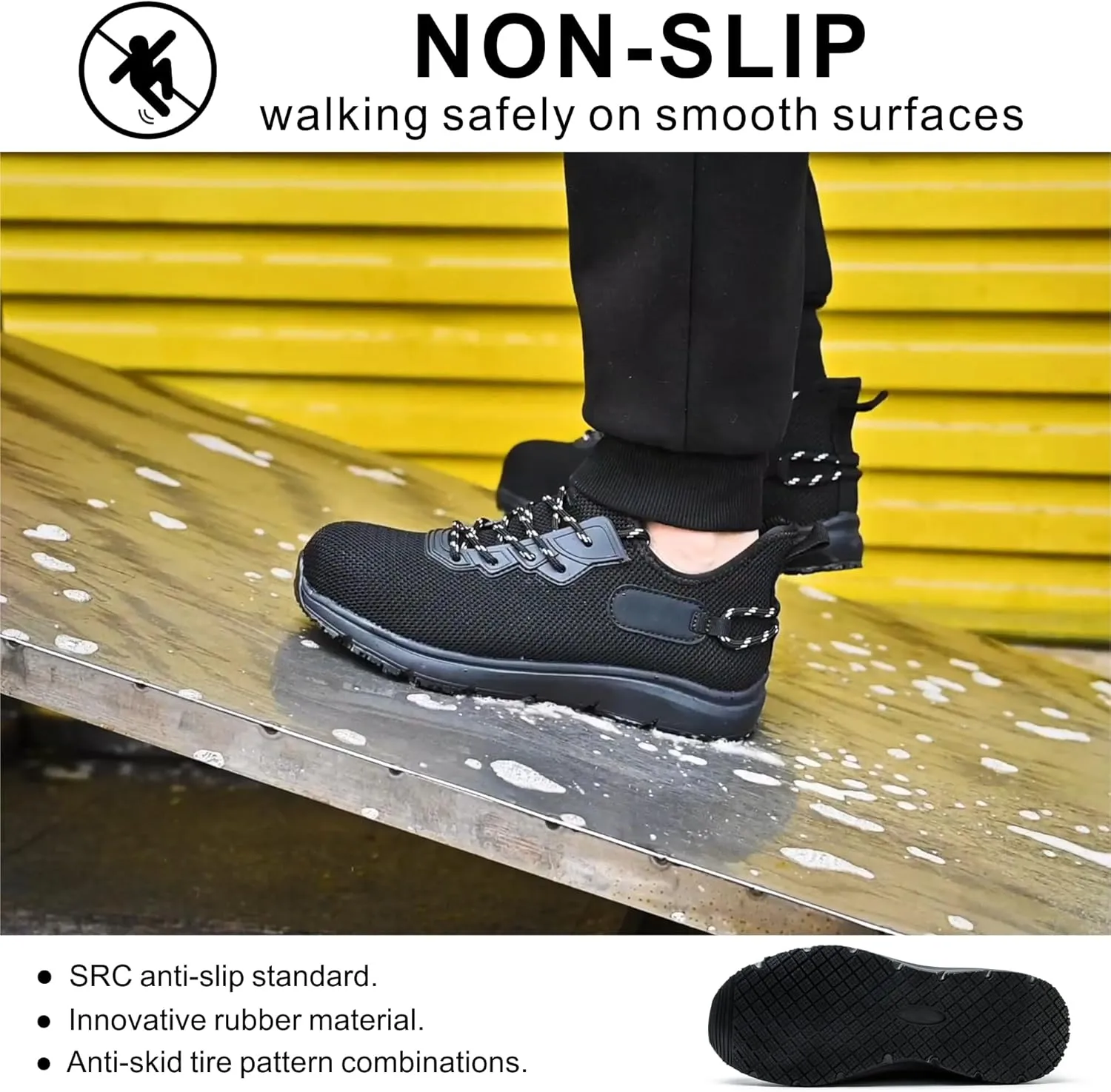 Steel Toe Shoes for Men WomenNon Slip Waterproof Work Safety Sneakers