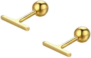Gold-Plated Stud Earrings