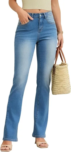 Stretchy Bootcut Jeans for Women High Waisted Jeans for Women with Pockets ??Standard??