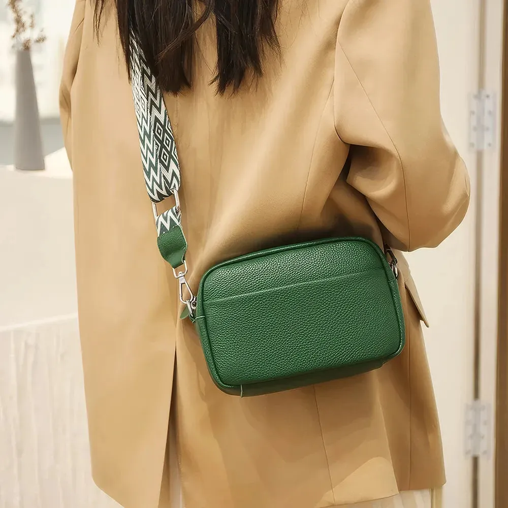 Stylish 100% Genuine Leather Crossbody Bag for Women