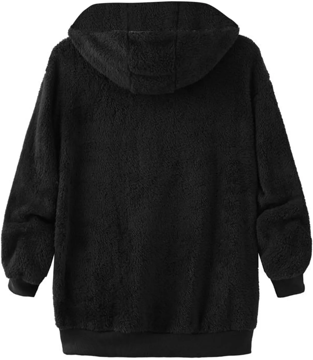 TANGNADE Cute Jackets for Women Trendy Plus Size Winter Fuzzy Fleece Coats Comfy Warm Zip Up Hoodies Outwear