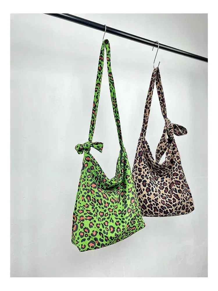 TAVIMART  -  High-capacity Y2k Aesthetic Trendy Shoulder Bag Vintage Leopard All Match Women's Handbags Harajuku Streetwear Crossbody Bags