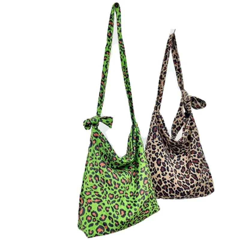 TAVIMART  -  High-capacity Y2k Aesthetic Trendy Shoulder Bag Vintage Leopard All Match Women's Handbags Harajuku Streetwear Crossbody Bags