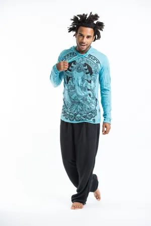 Unisex Batman Ganesh Hoodie in Turquoise