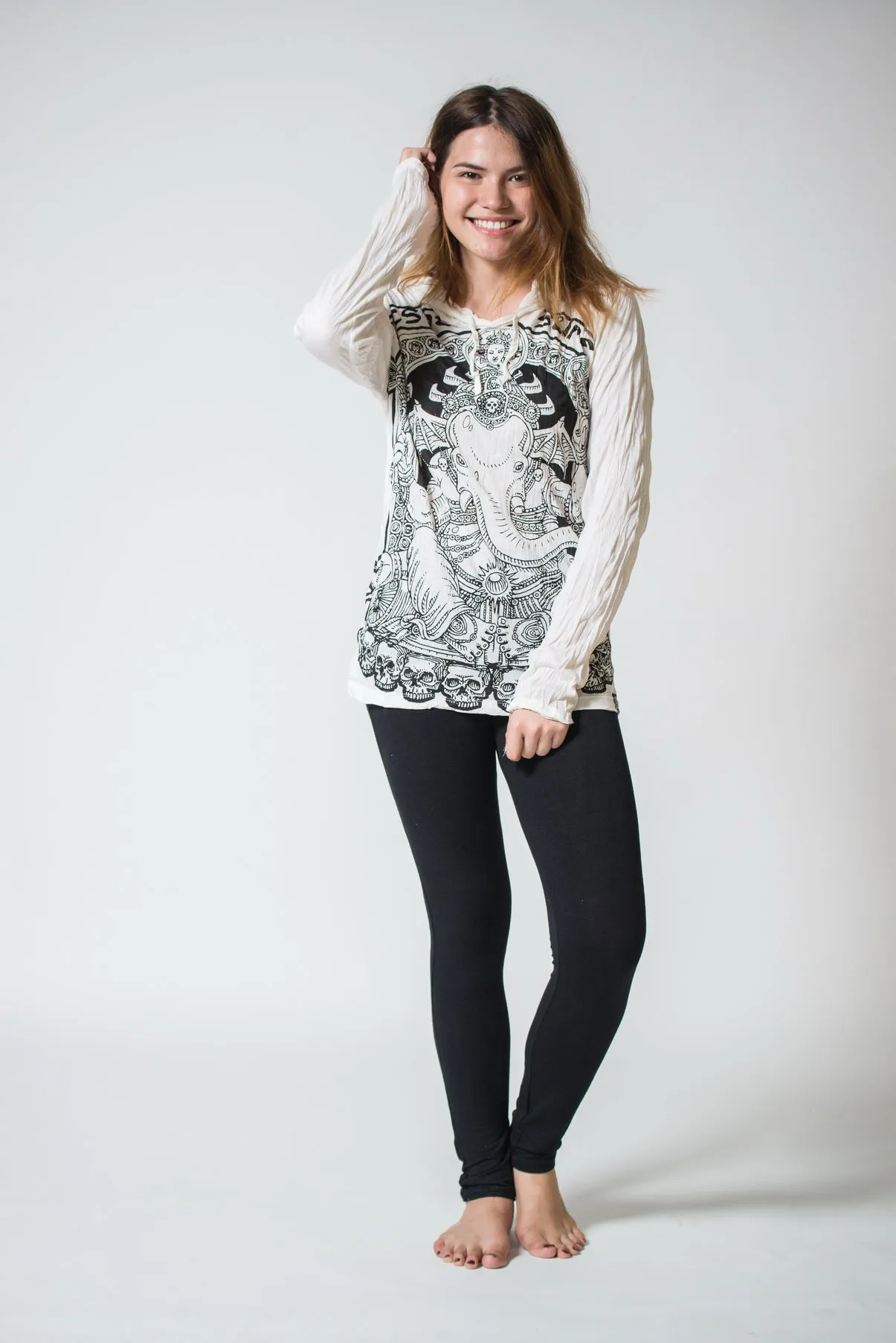 Unisex Batman Ganesh Hoodie in White