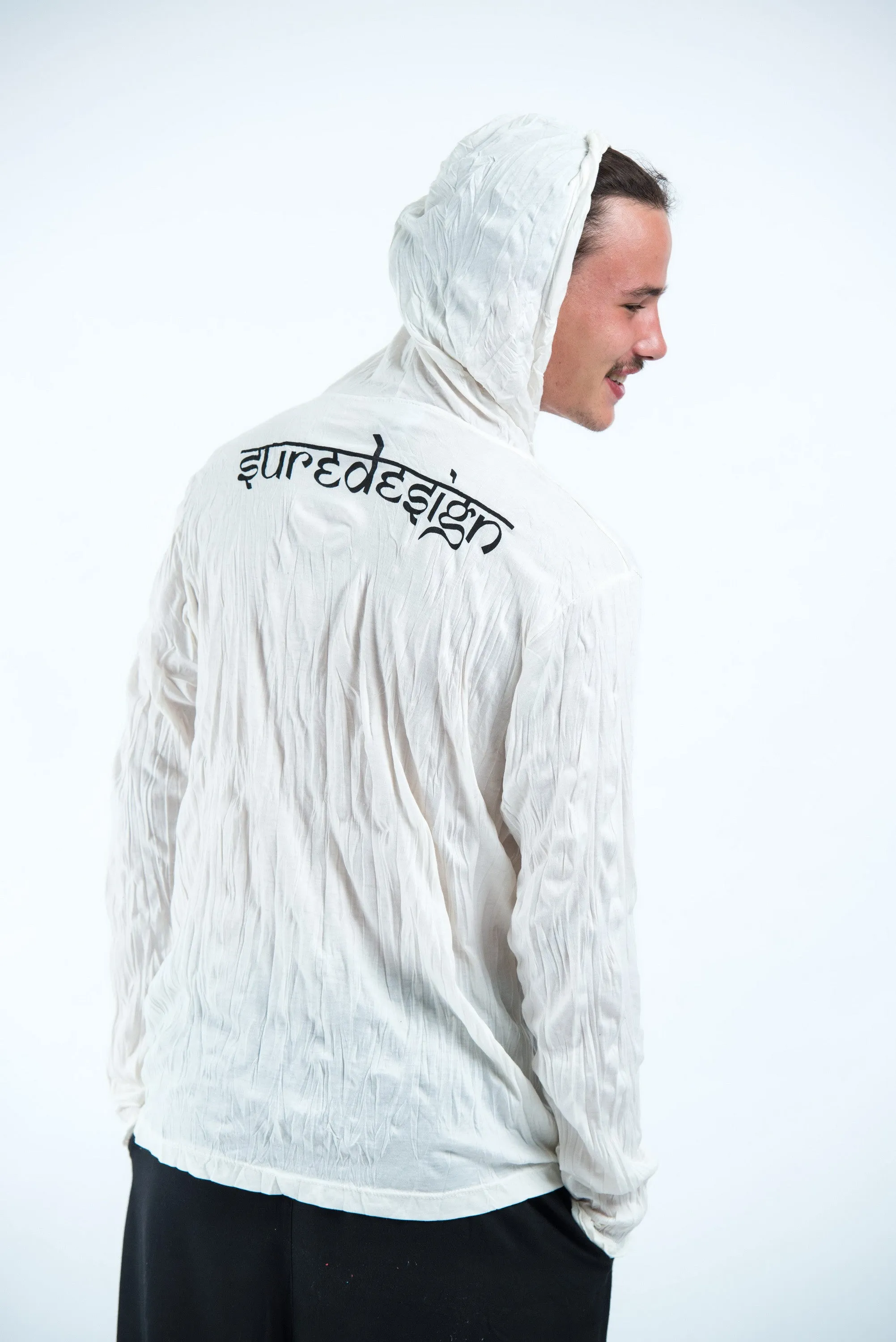 Unisex Celtic Tree Hoodie in White