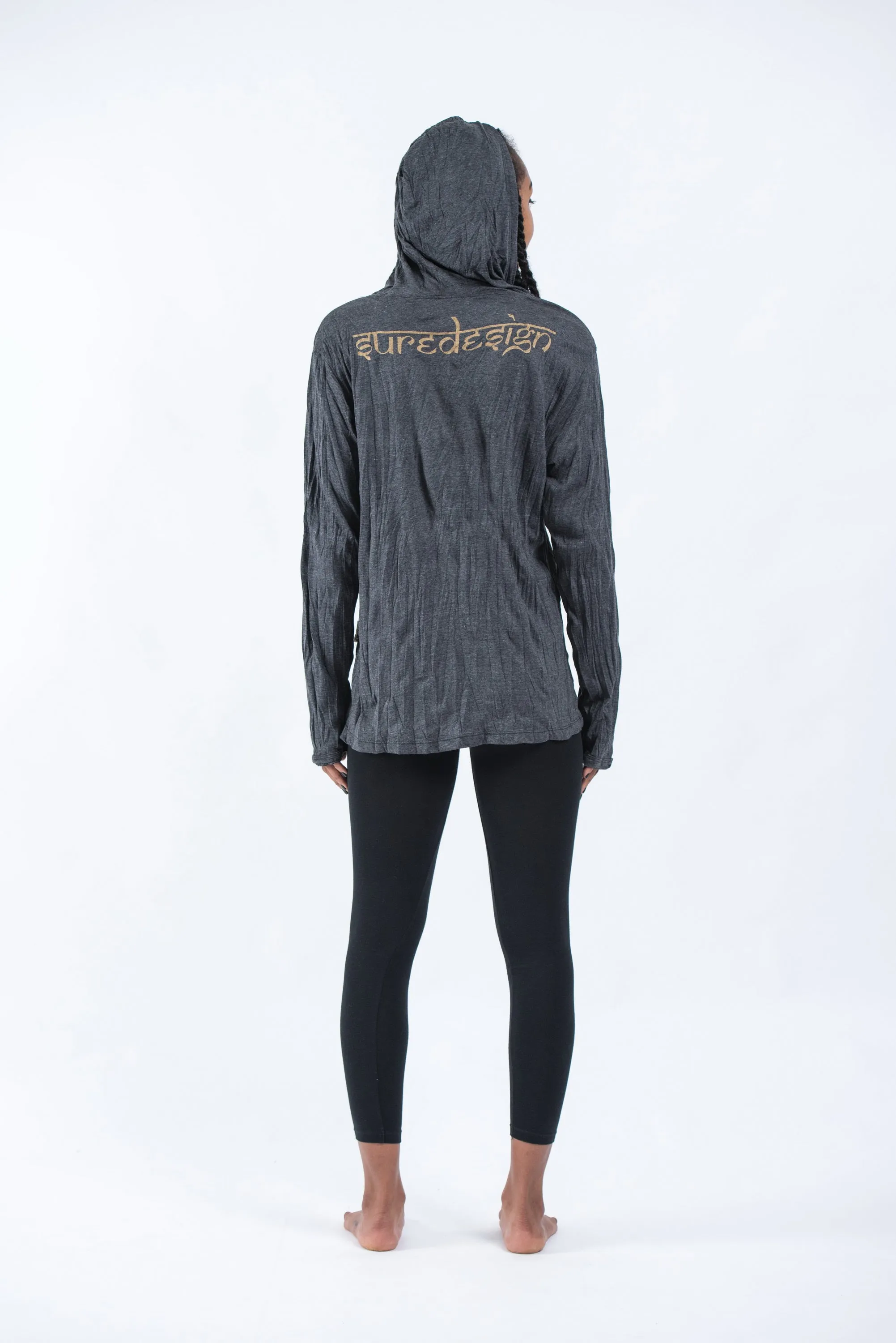 Unisex Octopus Hoodie in Gold on Black