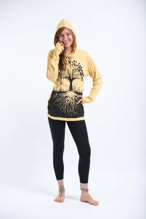 Unisex Tree of Life Hoodie in Yellow