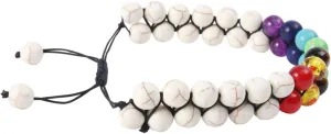 VALICLUD Frosted Double Woven Bracelet Bracelets for Women Woven Bracelets Chakra Stones Bracelets Double Braided