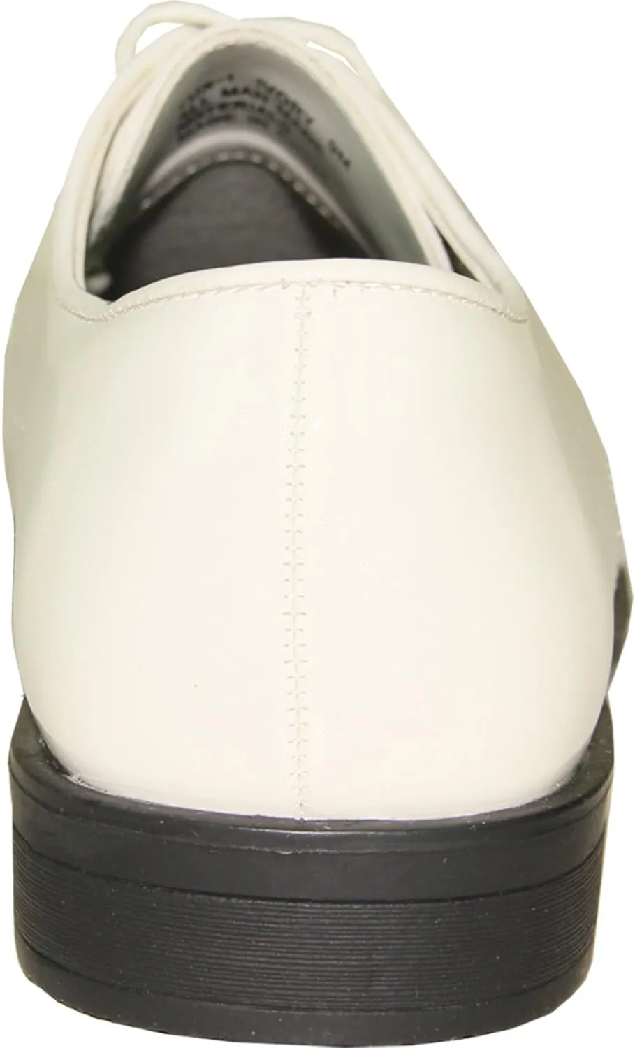 VANGELO Men Dress Shoe TAB and Tux Oxford Formal Tuxedo for Prom Wedding Uniform Medium and Wide Width Black Grey Ivory White Patent
