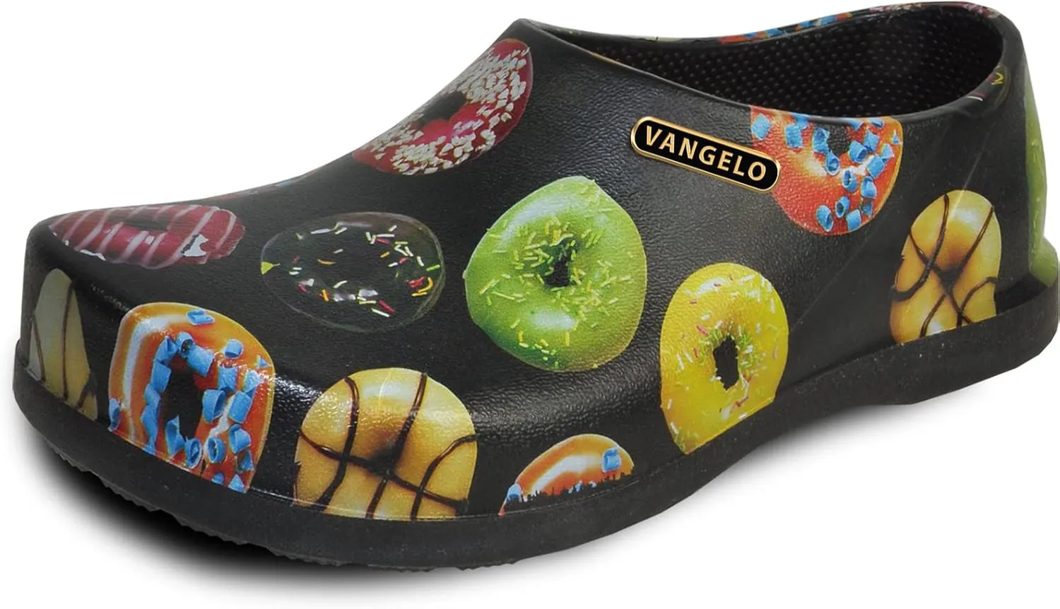 VANGELO Professional Slip Resistant Clog Waterproof Women Work Nurse Shoe Chef Shoe Carlisle Black Lime White Multicolor