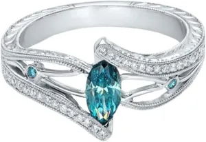 VANZACK Elegant Ring Gemstone Jewelry Silver Ring for Women Ideal for All Occasions