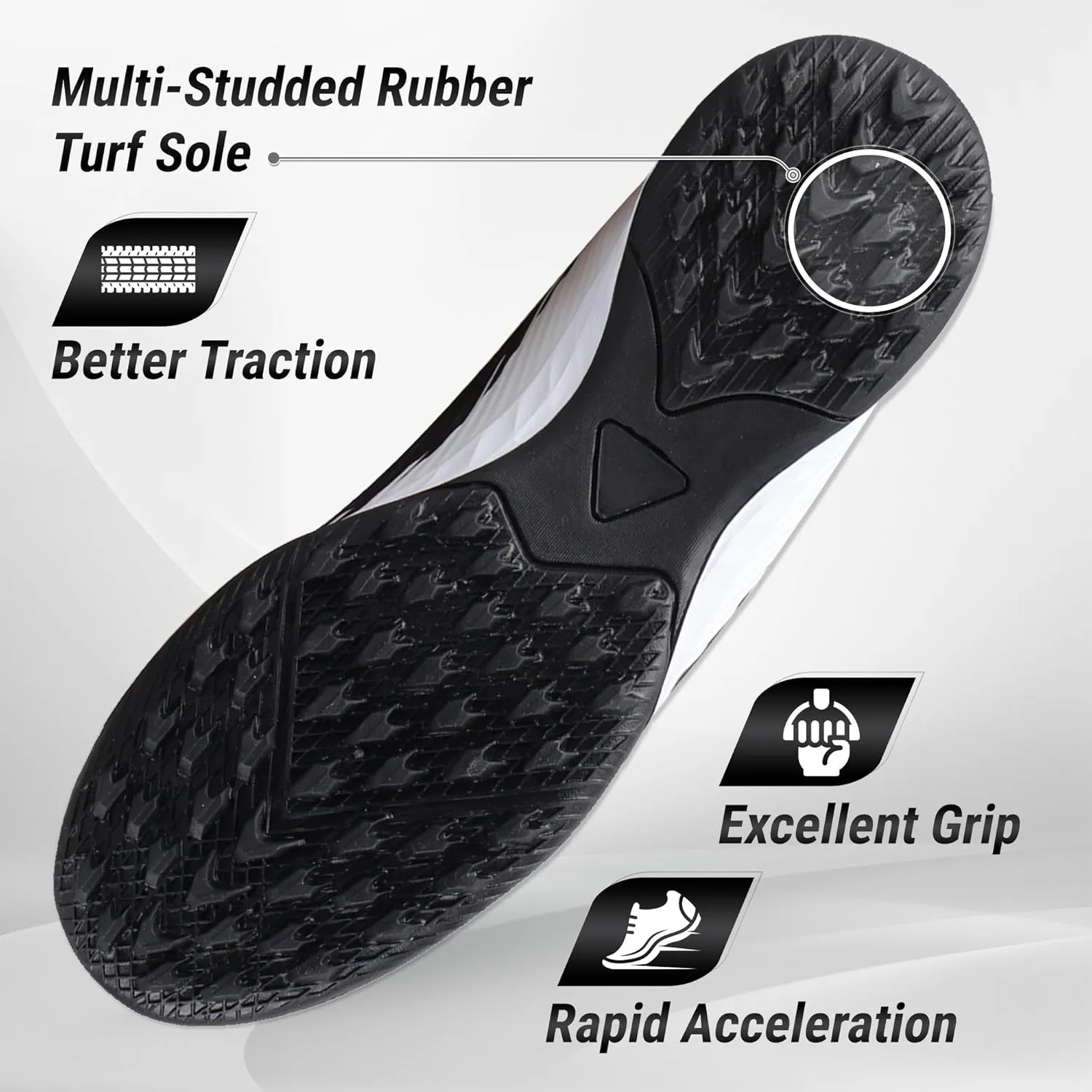 Vizari Tesoro Turf Cleats for Men and Women | Durable Football Turf Shoes with Rubber Outsole | Lightweight Mens Turf Soccer Shoes for Indoor and Outdoor Soccer