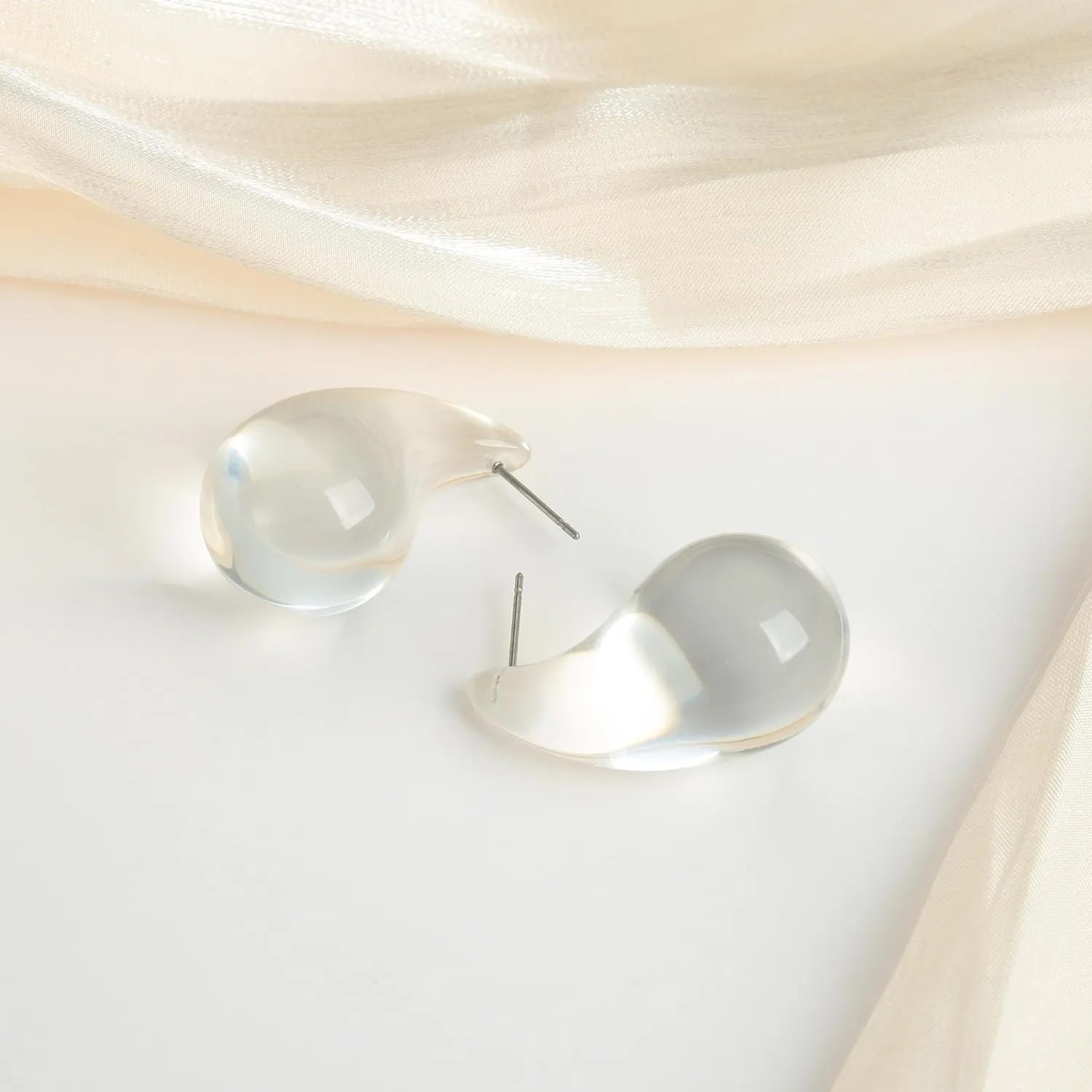 Waterdrop Teardrop Earrings - Chunky, Four Color Dupes Perfect for Holidays