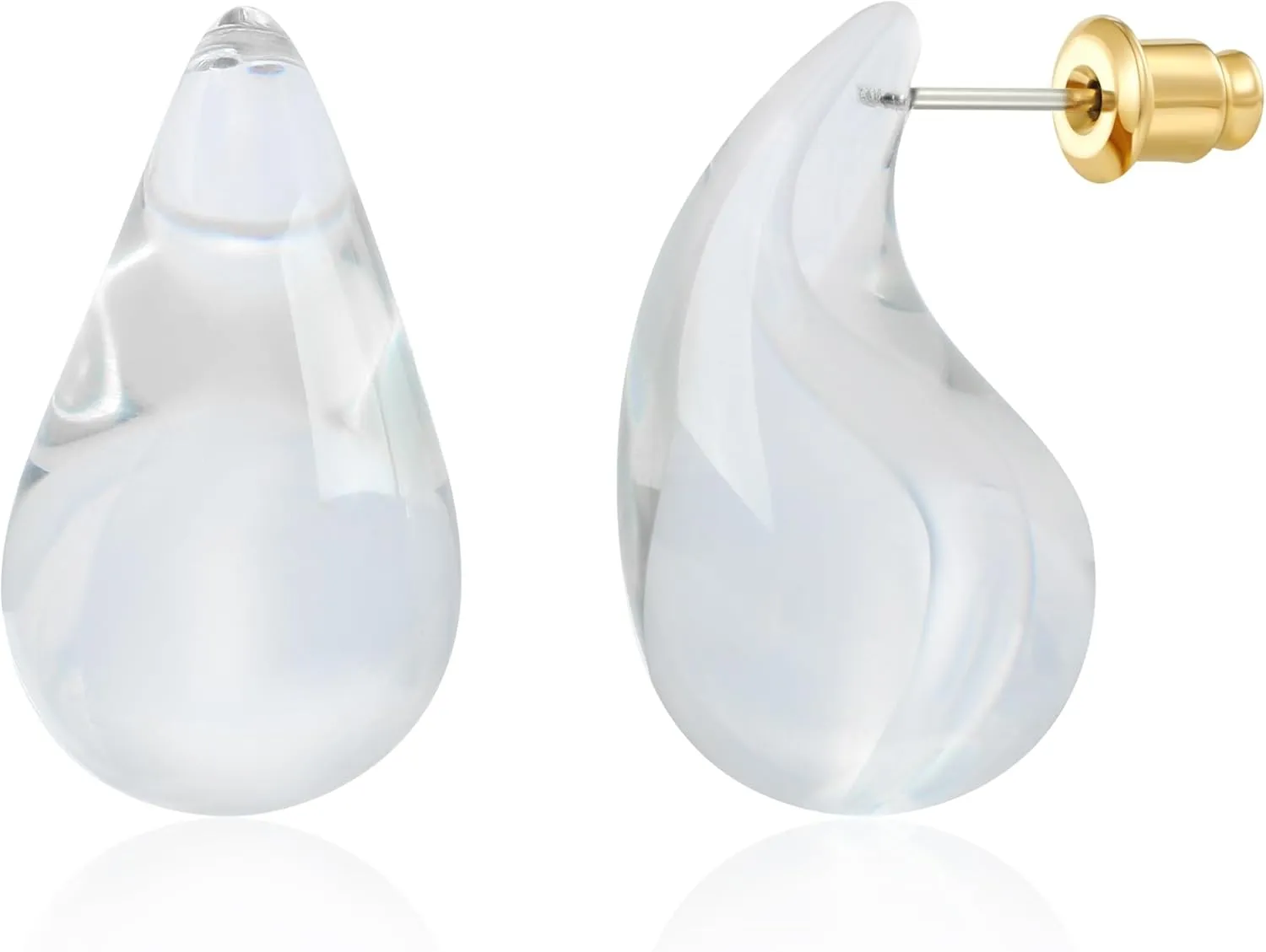 Waterdrop Teardrop Earrings - Chunky, Four Color Dupes Perfect for Holidays