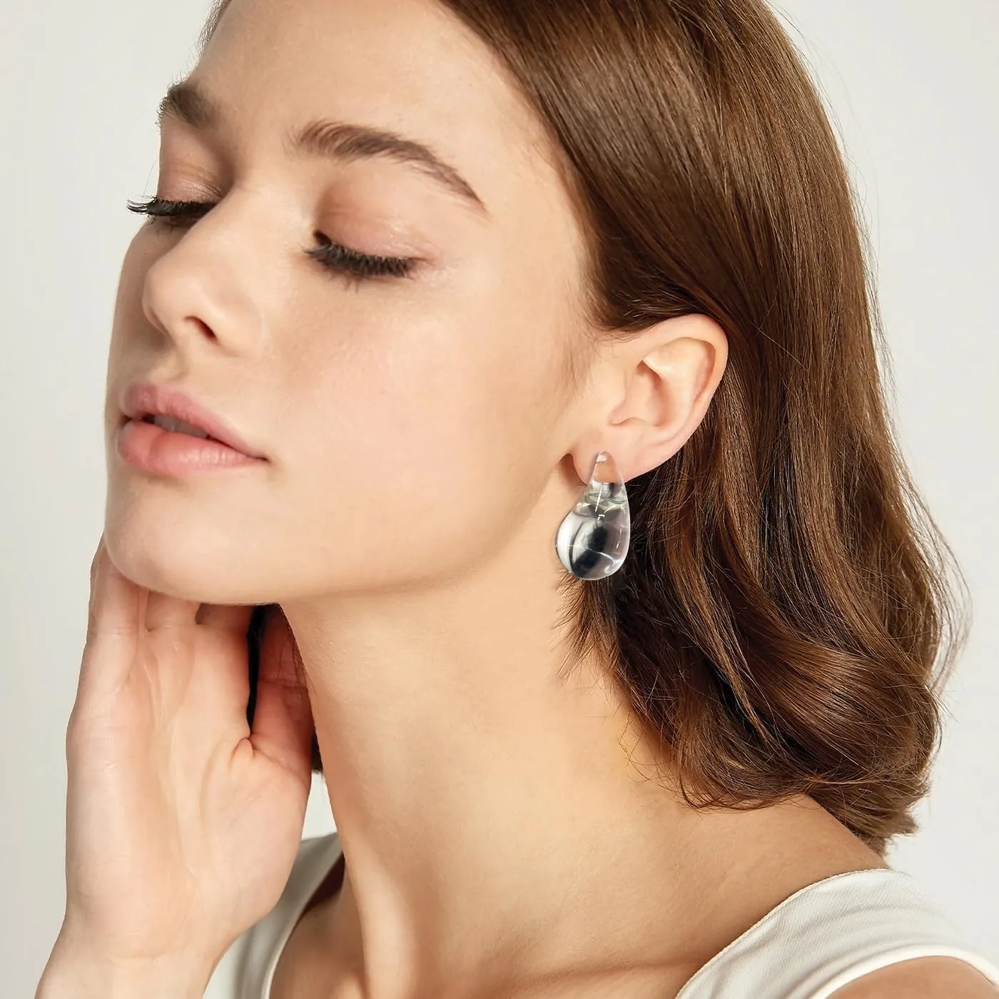 Waterdrop Teardrop Earrings - Chunky, Four Color Dupes Perfect for Holidays