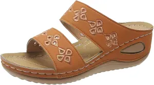 Wedges for Women Womens Flats Womens Casual Slip on Summer Wedge Sandals Dress Sandals Classic Wedge Heels Summer with Arch Support