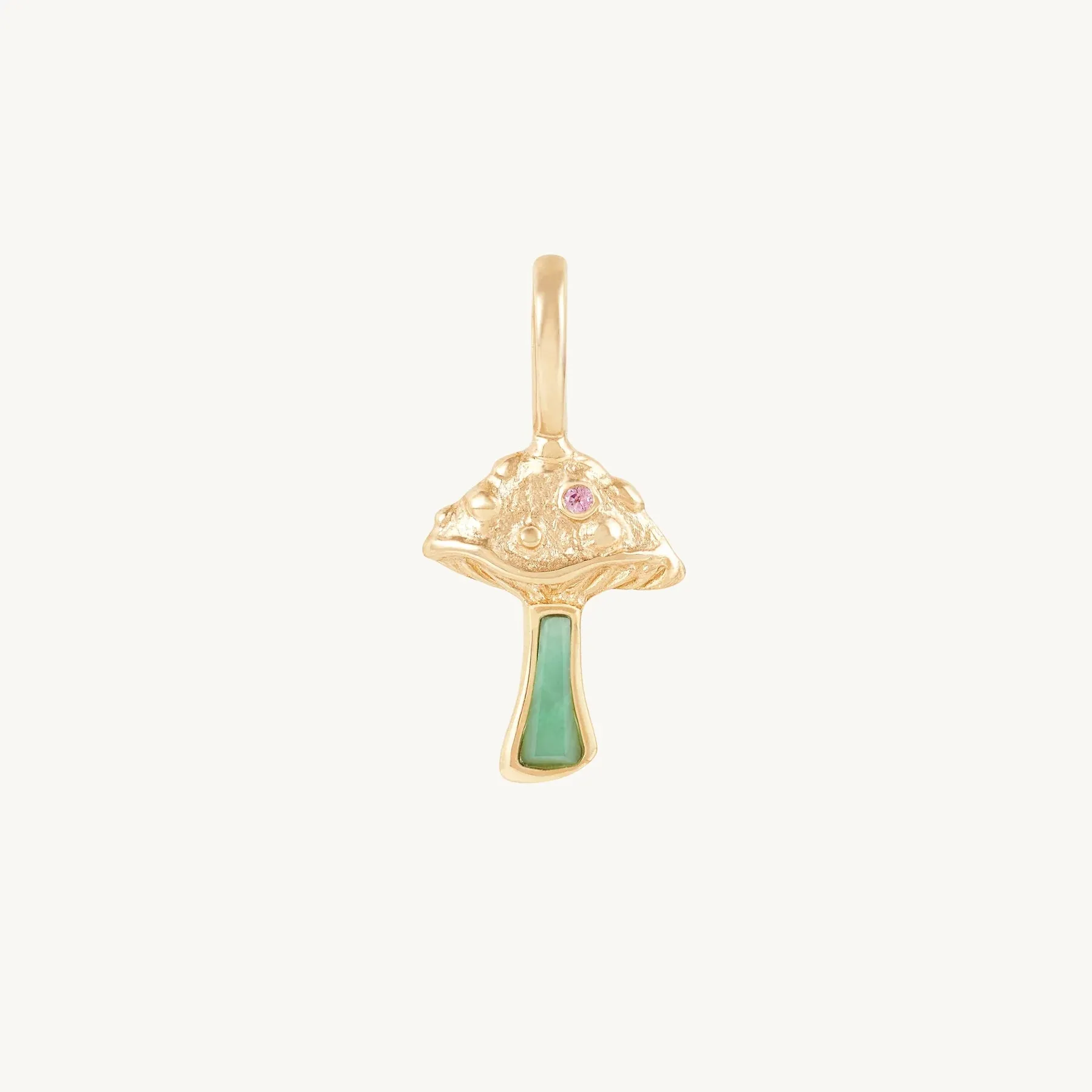Wild Fortune Mushroom Charm (10K Gold)