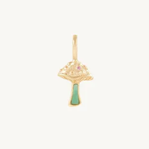 Wild Fortune Mushroom Charm (10K Gold)