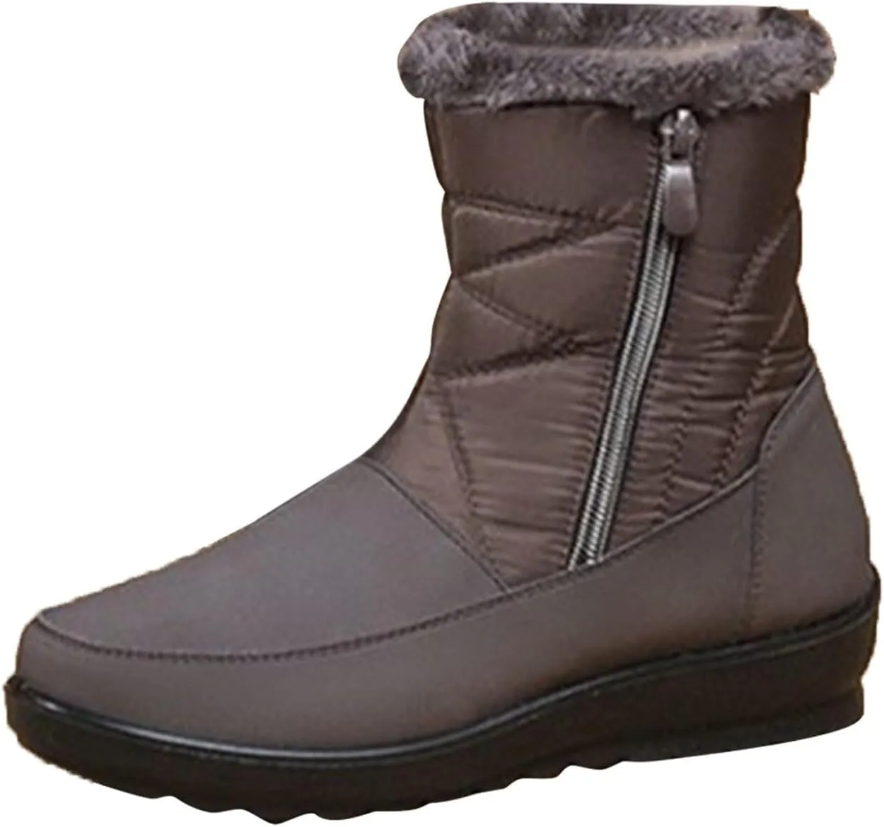Winter Boots for Women Waterproof Snow Non Slip with Side Zipper Womens Winter Boots Wide Ankle Women Snow Boots 7 Wide Black Ankle Boots for Women Low Heel Winter Womens Insulated Waterproof Boots
