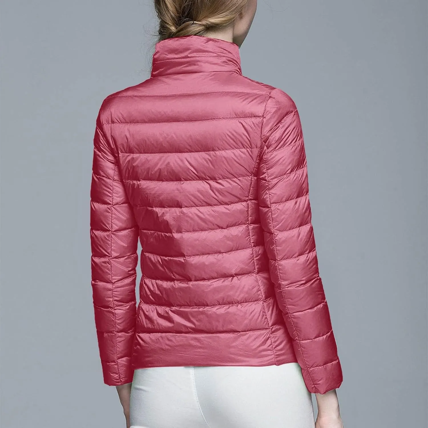 Women Winter Coat Women Warm Lightweight Jacket Hoodless Windproof Winter Coat With Recycled Insulation Jacket