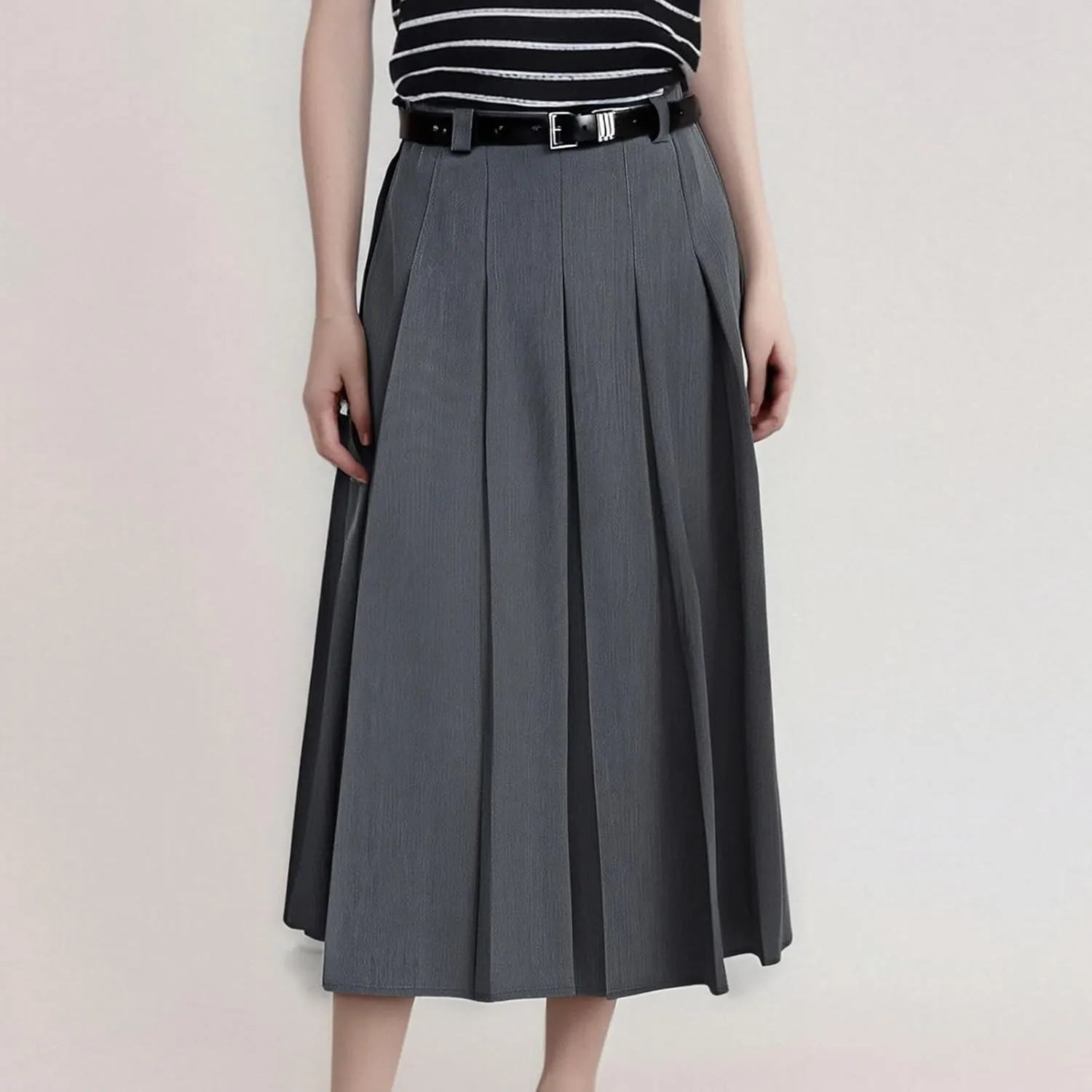 Women's Casual Basic Knee Length Midi Comfy Skirts Elegant Loose Fashion Lounge Summer Breathable Hiking Clothes 2025