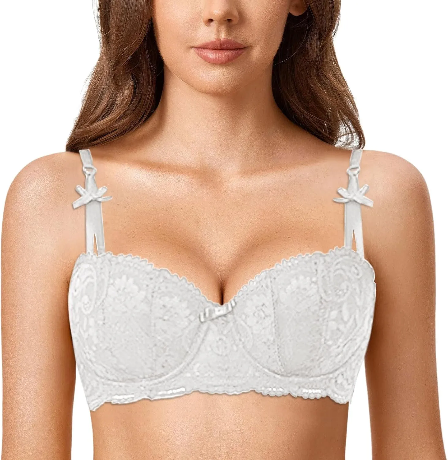Women's Full Coverage Padded Comfort Minimizer Underwire Bra Plus Size Comfortable Underwire Bra for Large Breasts