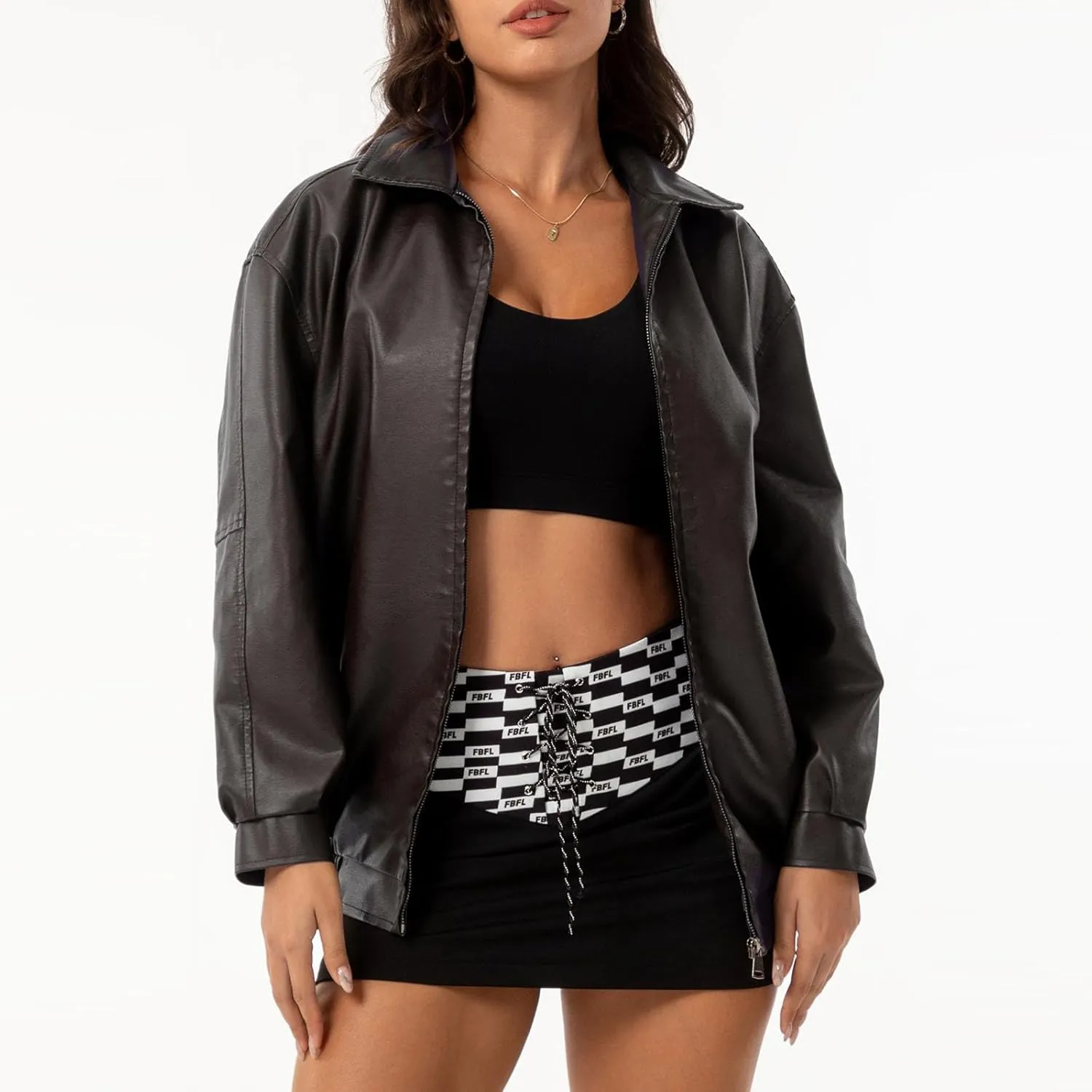 Womens Oversized Leather Blazer Jackets Faux Suede Fall Fashion Motorcycle Coats Jacket Winter Outfits Clothes 2024