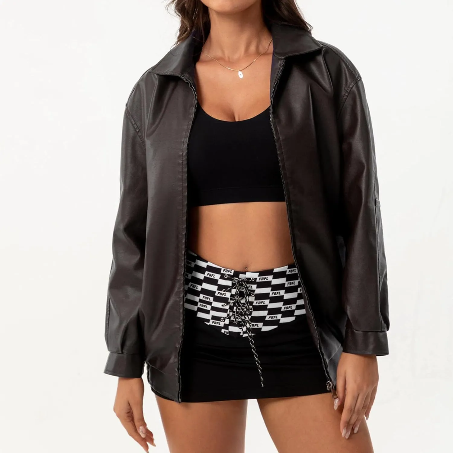 Womens Oversized Leather Blazer Jackets Faux Suede Fall Fashion Motorcycle Coats Jacket Winter Outfits Clothes 2024