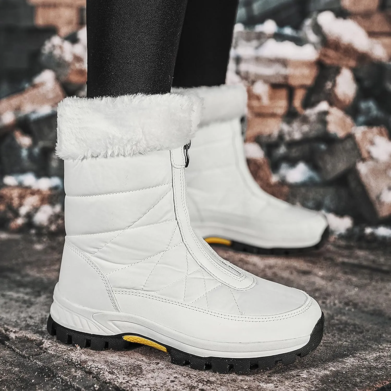 Women's Snow Boots Size 9 Wide Boots Snow for Women 2023 Boots Winter Women Cute Women's Winter Ankle Booties Womens Rubber Boots Waterproof Tall Wide Calf