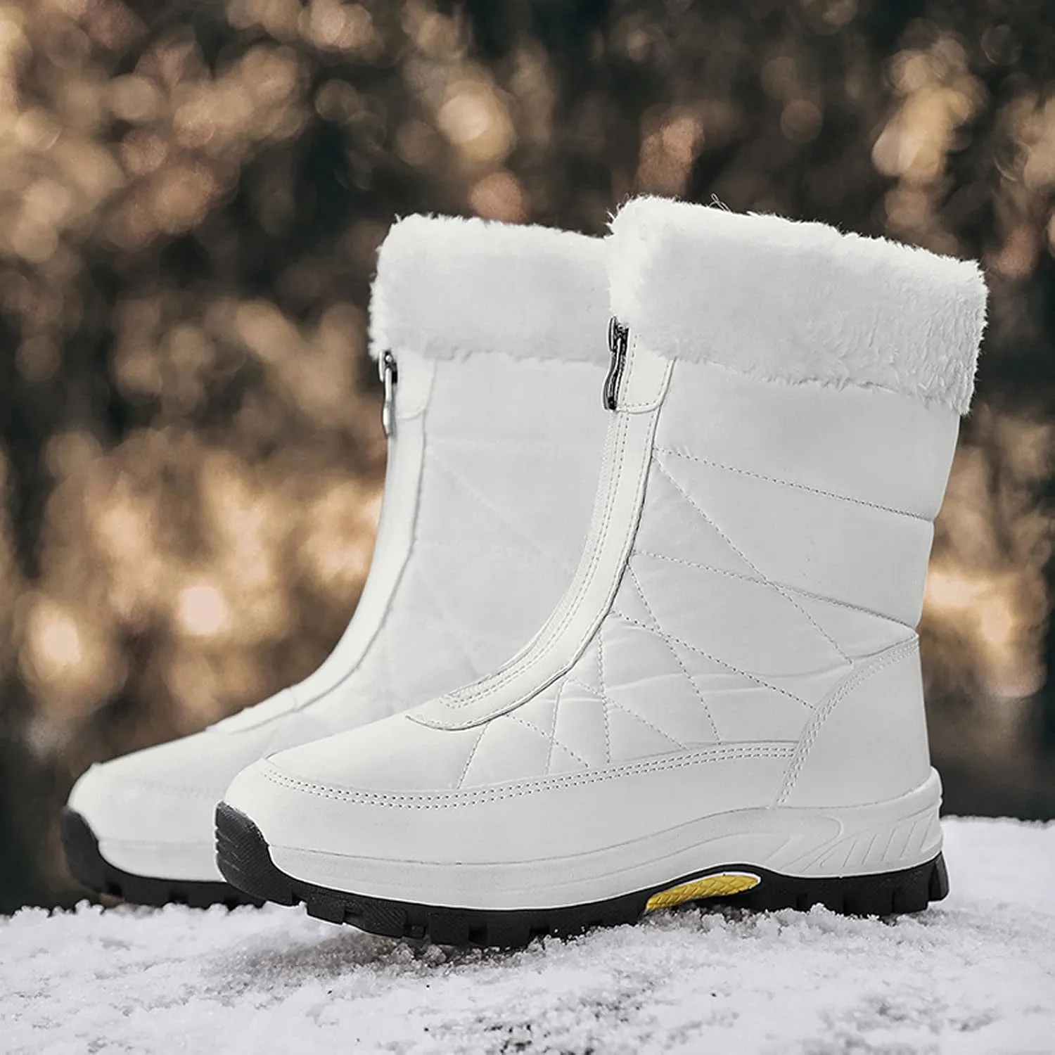 Women's Snow Boots Size 9 Wide Boots Snow for Women 2023 Boots Winter Women Cute Women's Winter Ankle Booties Womens Rubber Boots Waterproof Tall Wide Calf