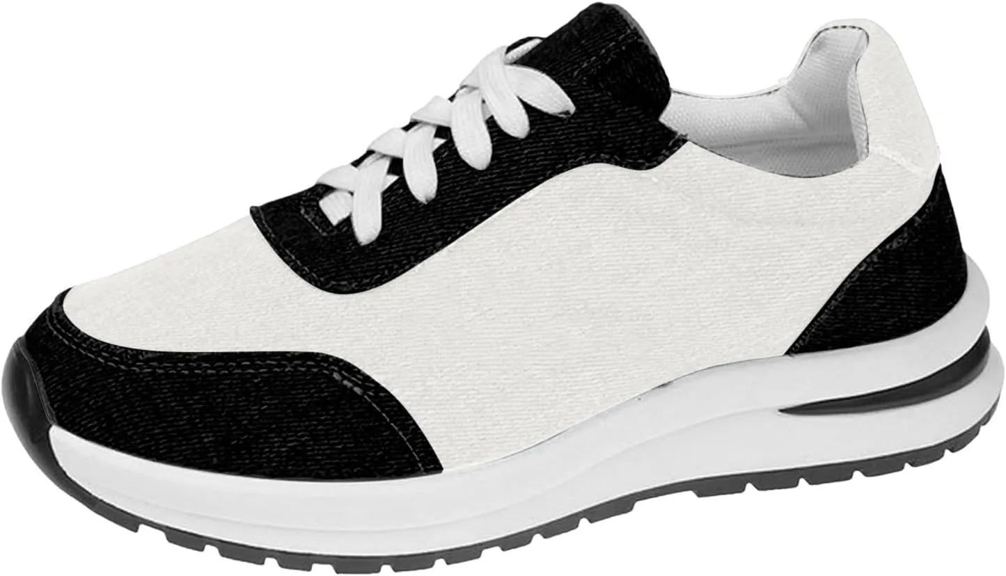 Womens Walking Shoes Fashion Casual Women Shoes Sports Shoes Lace Up Thick Soled Women Shoes Womens en Shoes for Girls