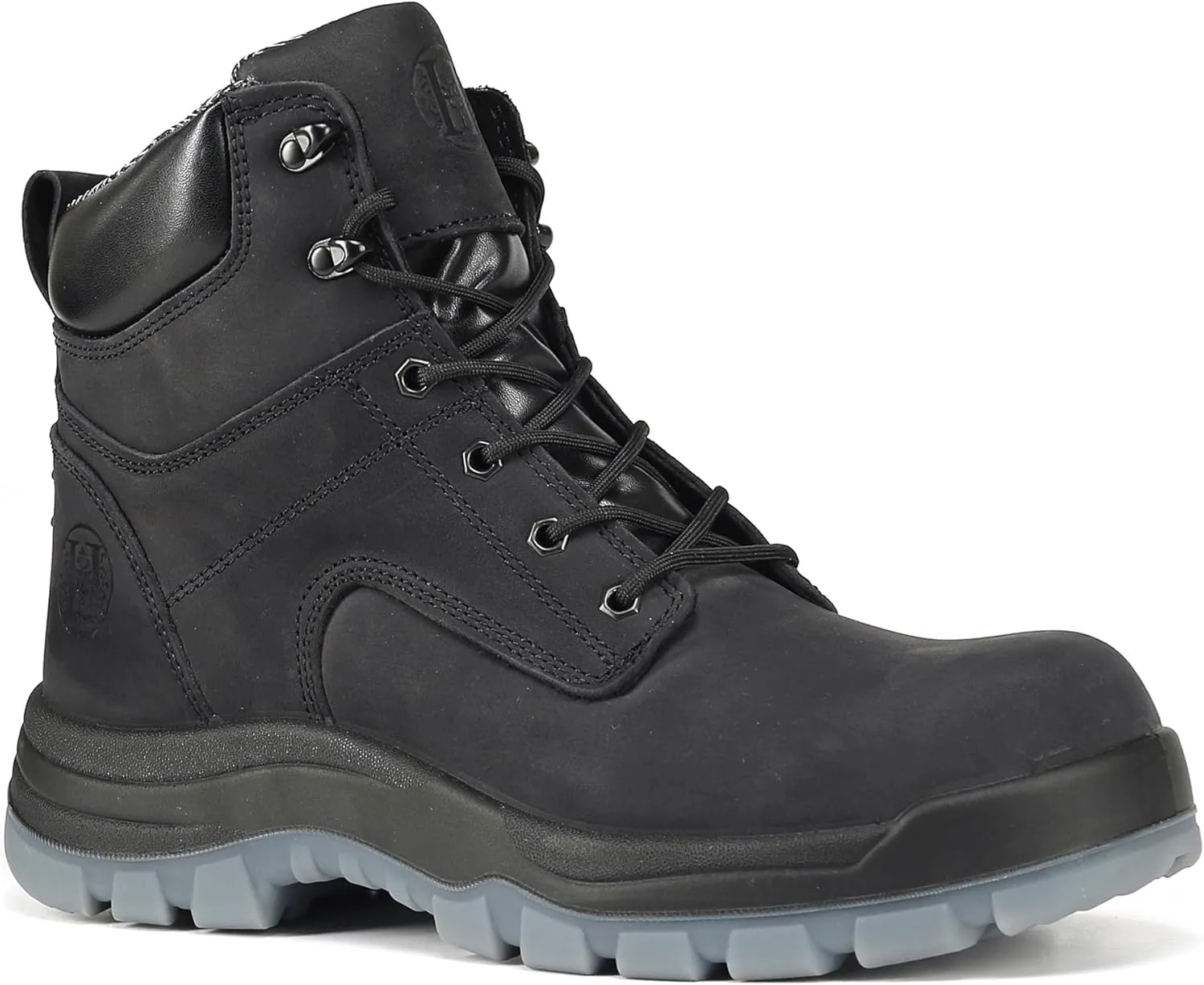 Work Boots for Men, 6" Composite Toe Waterproof Mens Work Boots, Non-Slip Puncture-Proof Safety Anti-Static Working Shoes 81N01