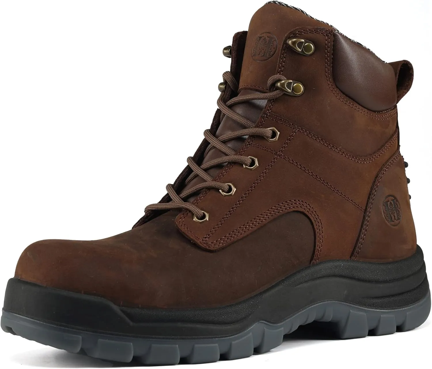 Work Boots for Men, 6" Composite Toe Waterproof Mens Work Boots, Non-Slip Puncture-Proof Safety Anti-Static Working Shoes 81N01